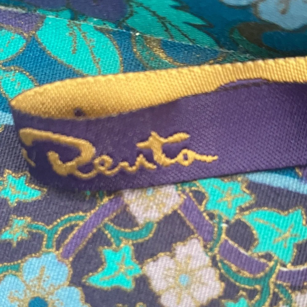Oscar de la Renta Floral Jewelry Organizer - Purple and Blue